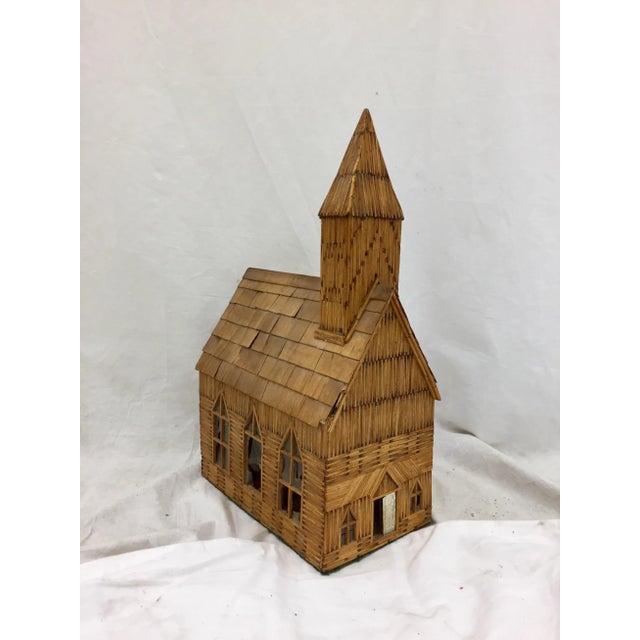 Folk Art Antique Prison Art Chapel Sculpture For Sale - Image 3 of 7