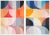 2023 Geometric Bauhaus Pattern Grid Diptych "Pastel Shapes to Blooming Tones" Acrylic Painting on Watercolor Paper by Natalia Roman For Sale - Image 10 of 10