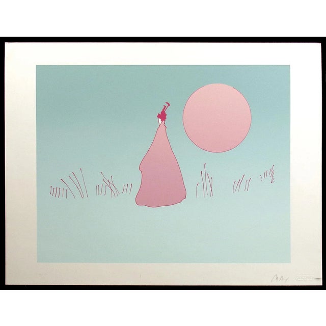 "Walking in the Garden" by Peter Max Hand signed & numbered by Peter Max Original Limited Edition Vintage Serigraph Hand...