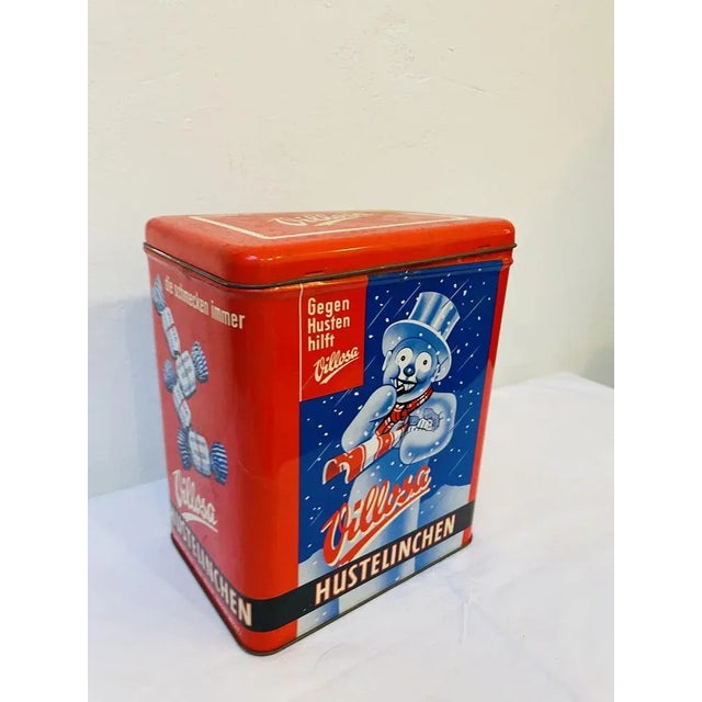 Large Tin from Hustelinchen Villosa, 1950s For Sale - Image 4 of 7