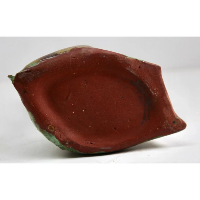 Oraganis Vase Glaze in Brown and Green Ceramic, 1930 For Sale - Image 6 of 10