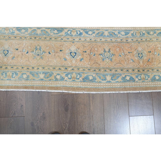 1970s Vintage Persian Handmade Wool Cotton Brown Area Rug For Sale - Image 11 of 11