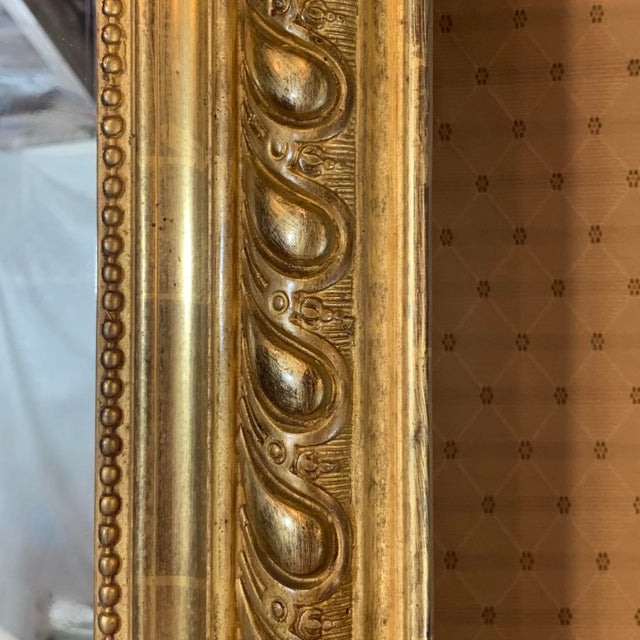 Louis Phillipe Giltwood Camel Back Rococo Crested Pier Mirror For Sale - Image 14 of 18