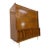 Mid-Century Modern Catseye Walnut High Chest W/Original Legs For Sale