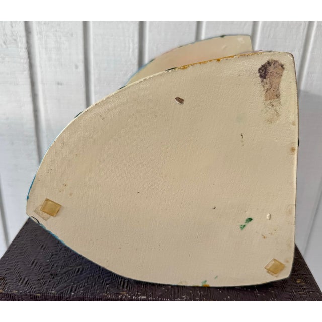 Signed Post Modern Signed Large Facevase Face Vase For Sale In West Palm - Image 6 of 6