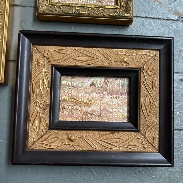 Collection of 3 vintage picture frames. Inside measurements are approximately 4x2.75, 3.5x2.75, and 2.5x2.5. Check out my...