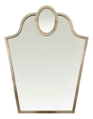 Mid-Century Modern Brass Mirror from Fontana Arte, 1950s