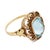 19th Century 19th Century Victorian 3.00 Carat Aquamarine 14k Yellow Gold Ring, Size 7 For Sale - Image 5 of 5