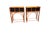 Pair of Vintage Faux Bamboo & Tole Planter Stands A charming pair of vintage planter stands featuring faux bamboo frames...