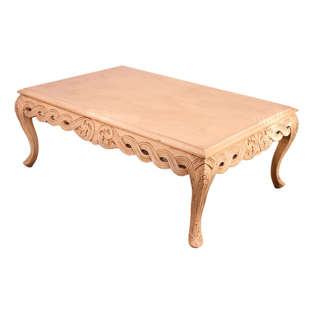 Polychrome Wooden Coffee Table, 1980s For Sale