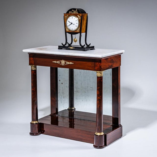 Empire Wall Console with Marble Top, 1800s For Sale - Image 5 of 10