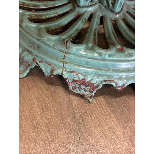 Enameled Cast Iron Umbrella Stand, 1920s For Sale - Image 6 of 7
