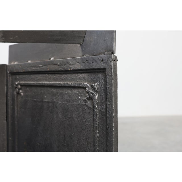 Antique Rococo Style Fireback in Cast Iron, France, 1780 For Sale - Image 5 of 16