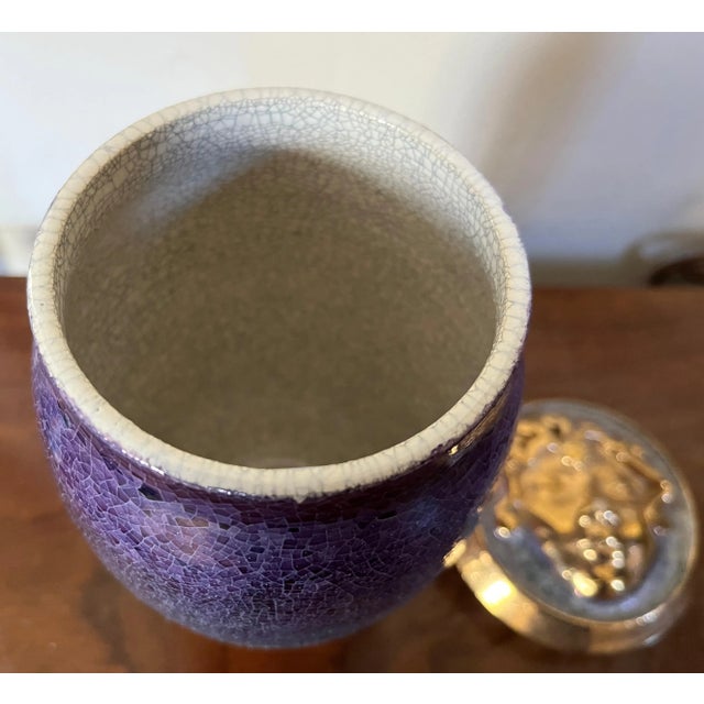 Art Pottery Medusa Jar & Cover For Sale - Image 11 of 13