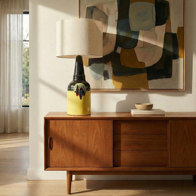 Black Table Lamp by Bjørn Wiinblad for Rosenthal, 1970s For Sale - Image 8 of 9