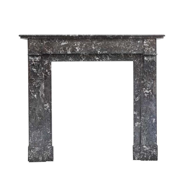 Unique rare 19th century antique french louis philippe fireplace mantel. Hand carved in desirable style anne's marble....