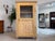 Original Biedermeier/Rural Gründerzeit Solid Wood Glass Display Cabinet, Spruce. Dimensions: Height x Width x Depth...