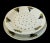 Late 20th Century Elegant Apilco Porcelain France Grape Strainer Bowl and Plate. Set of 2 For Sale - Image 5 of 5