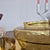 Mid-Century Brass and Glass Flush Mount from Lampukas, Finland, 1960s, in Very Good conditions. Designed 1960 to 1969 This...