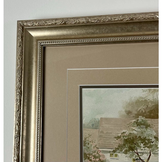 Brown Late 19th Century "A Day in the Country" Print For Sale - Image 8 of 9