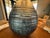 Ceramic Wide Bottom Blue Lamp. Drip Glaze Hand Thrown Body. Deep Blues.1966 For Sale - Image 6 of 7