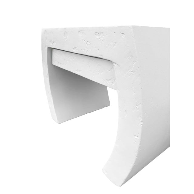 Mid 20th Century Mid-Century Post Modern Side or Bedside Table With Plaster Finish For Sale - Image 5 of 5