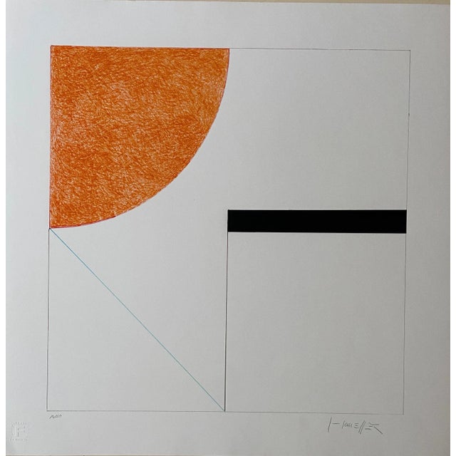 Gottfried Honegger Composition 2 (orange, black and light blue) 2015 2020 For Sale - Image 6 of 6