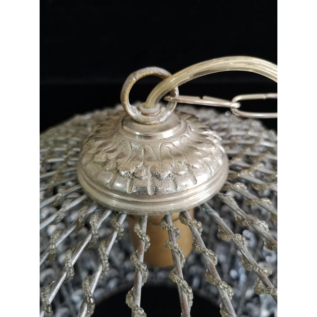 Vintage Glass Pendant Light, 1950s For Sale - Image 10 of 15