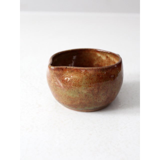 2010s Vintage Studio Pottery Pitcher For Sale - Image 5 of 11