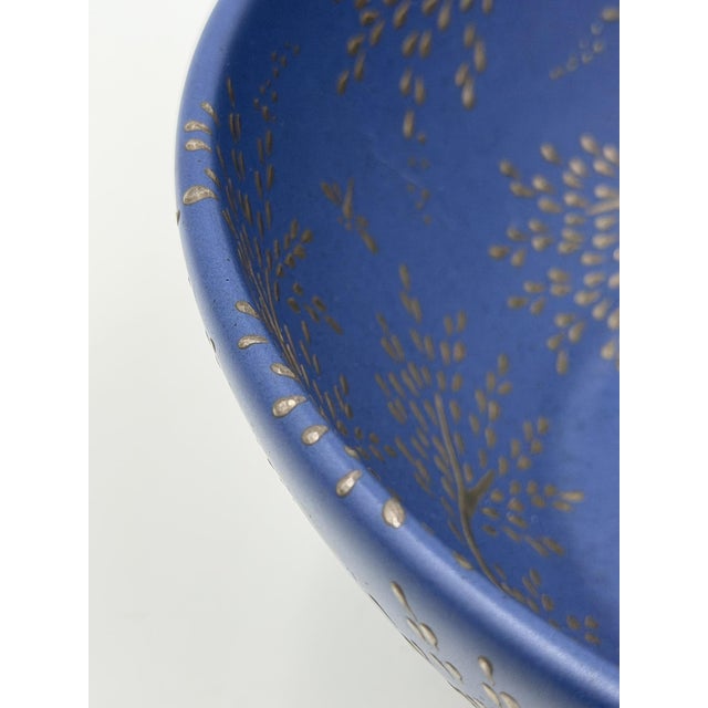 Emilia Castillo Cobalt Blue & Pure Silver Parrot Bowl, Taxco Mexico 1980s For Sale - Image 13 of 18