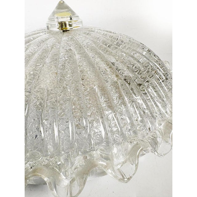 Glass 20th Century Glass Ceiling Light Fixture, France For Sale - Image 7 of 15