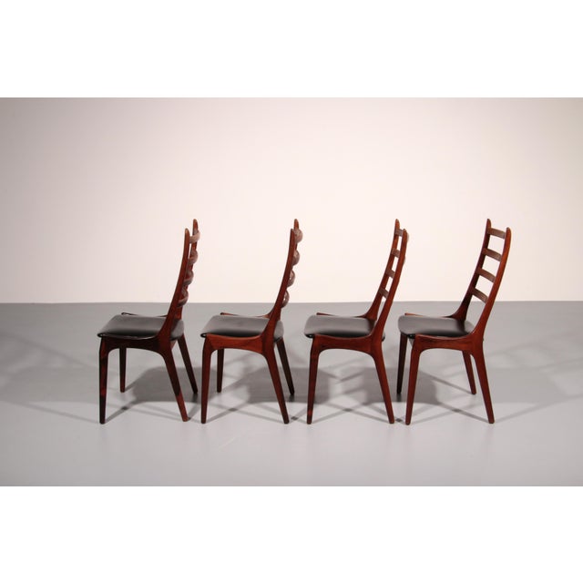 1960s Vintage Danish Chair by Kai Kristiansen for KS Mobler, 1960s, Set of 4 For Sale - Image 5 of 13