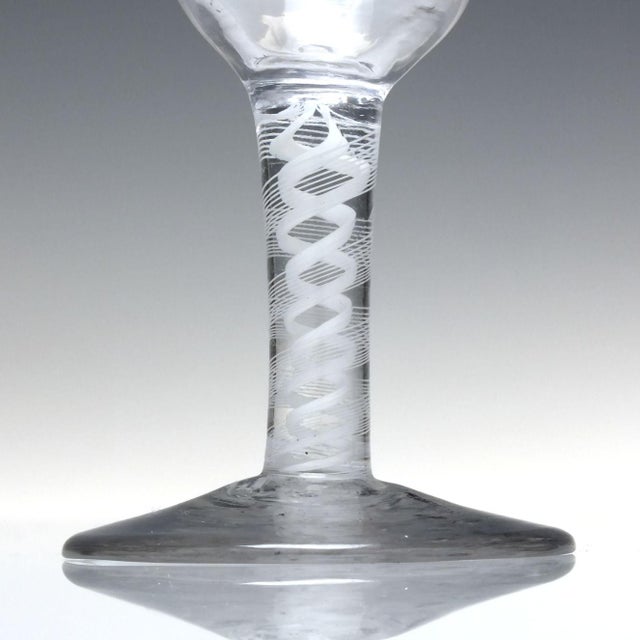 Georgian Opaque Twist Dram Glass, 1760s For Sale - Image 4 of 8
