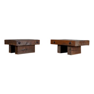 Oak Coffee Tables, Netherlands, 1960s, Set of 2 For Sale