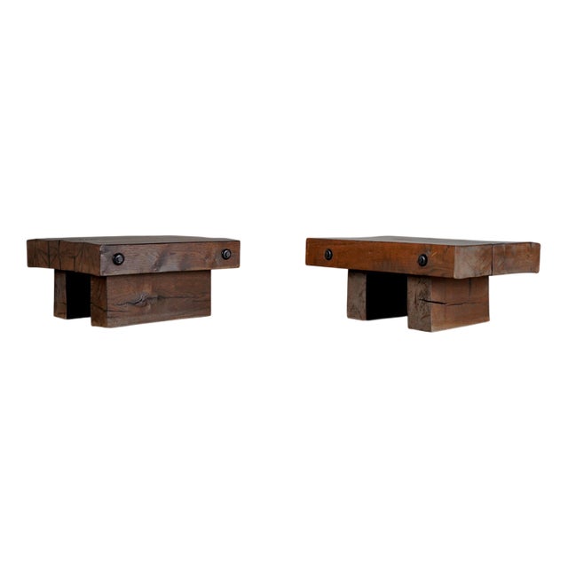 Oak Coffee Tables, Netherlands, 1960s, Set of 2 For Sale