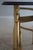 Labarge Brass & Glass Horse Head Demilune Console Table For Sale - Image 10 of 13