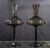 Glass Studio, Murano Vintage Balboa Venetian Smoked Glass Footed Decanters / Vases Handmade in Italy - A Pair For Sale - Image 4 of 9