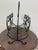 Black Vintage Wrought Iron Scroll Magazine Rack | Tuscan & Mediterranean Style For Sale - Image 8 of 12
