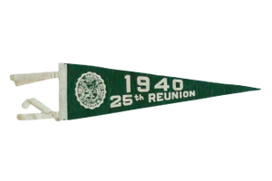 Vintage 1940 25th Reunion Dartmouth Felt Flag Pennant
