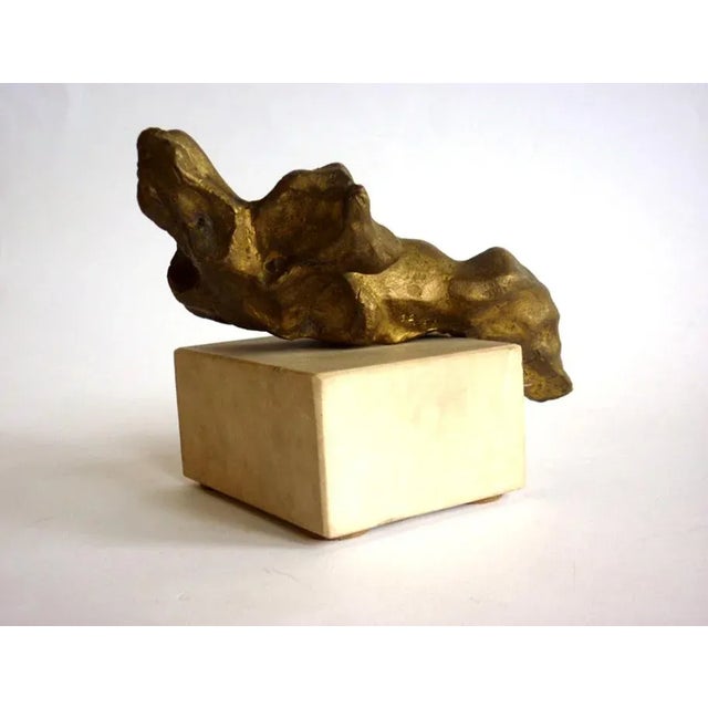 1970s Italian Modern Bronze Abeni Art Figure Sculpture by Gineba Gianpietro, 1970s For Sale - Image 5 of 9