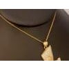 Vintage 1 Ct Diamond Face Pendant with hat 14 Karat Yellow Gold + Chain For Sale - Image 16 of 18