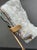 Contemporary Sculptural White Quartz on Stand, Geode With Metallic Base Included For Sale - Image 3 of 9