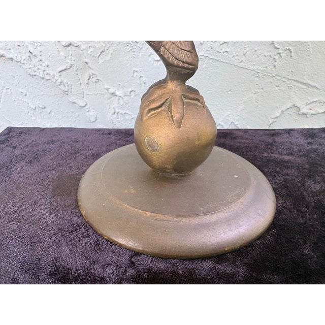 Bronze Vintage Taiwanese Cast Metal Eagle Sculptures on Globe Bases – Pair, 1970s For Sale - Image 8 of 10