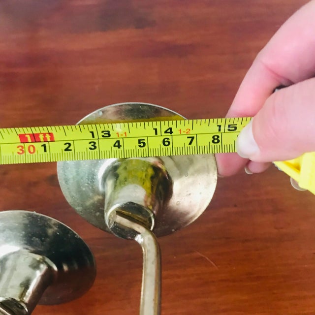 Tommi Parzinger Style Mid-Century Modern Candle Sconce For Sale In Boise - Image 6 of 7