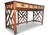 Mid-Century Modern Rattan Side Table with Glazed Top, 1950s For Sale - Image 6 of 10
