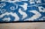 Traditional 8x10 Blue Traditional Floral Oushak Hand Knotted Wool Carpet Rug For Sale - Image 3 of 6