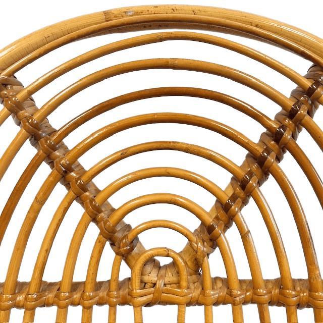 Wood Vintage Rattan Chair by Rohé Noordwolde, 1950s For Sale - Image 7 of 10