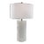 Bamboo Cylinder Lamp - Cream For Sale