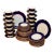72 Pieces Royal Worcester English Porcelain Dinnerware Navy Blue & Gold Encrusted Set for 12 People For Sale