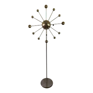 Aluminum Starburst Floor Clock